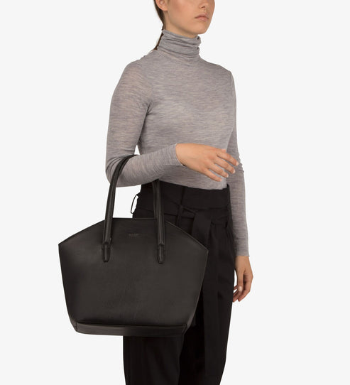 Baxter Vegan Crossbody Tote Bag - Dwell | Color: fig- variant::fig