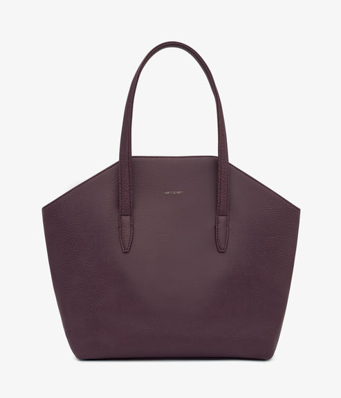 Baxter Vegan Crossbody Tote Bag - Dwell | Color: fig- variant::fig