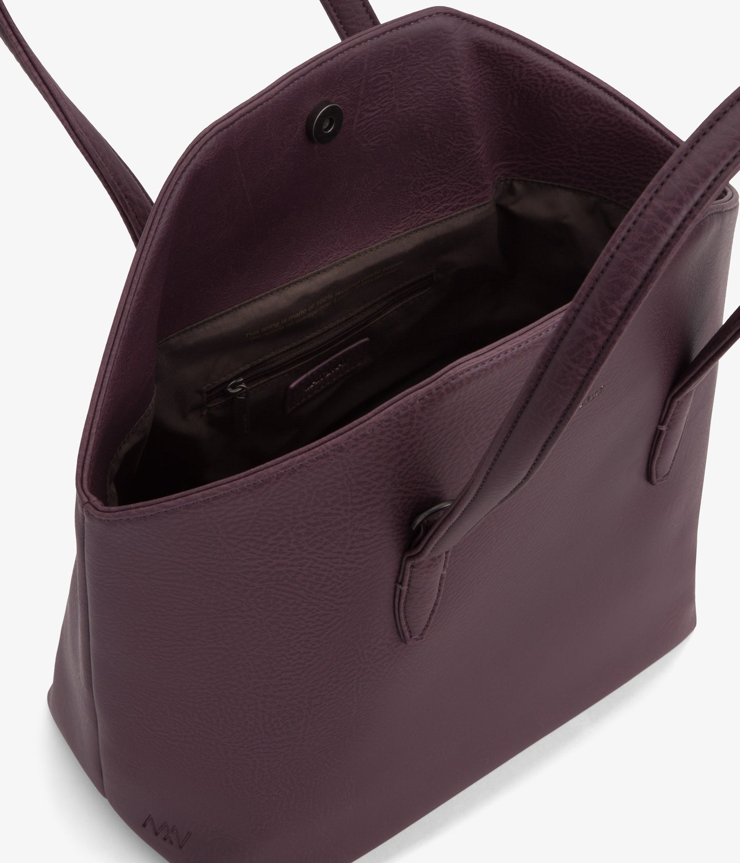 Baxter Vegan Crossbody Tote Bag - Dwell | Color: fig- variant::fig