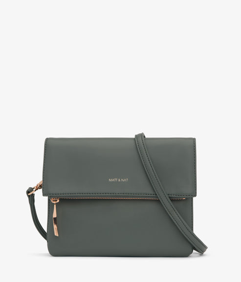 HILEY Vegan Crossbody Bag - Loom | Color: vert- variant::Thyme