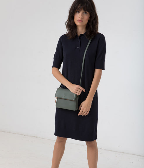 HILEY Vegan Crossbody Bag - Loom | Color: vert- variant::Thyme