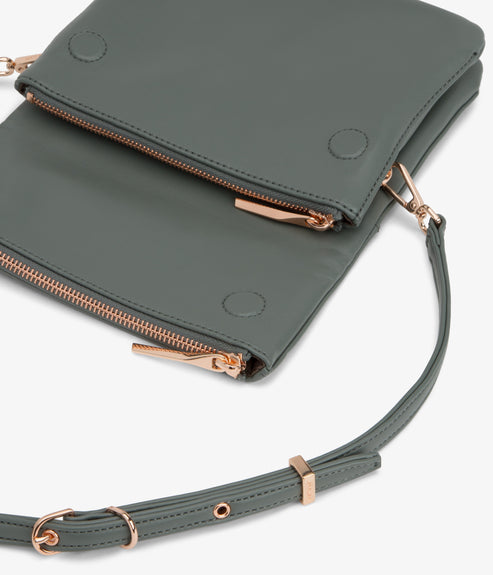 HILEY Vegan Crossbody Bag - Loom | Color: vert- variant::Thyme