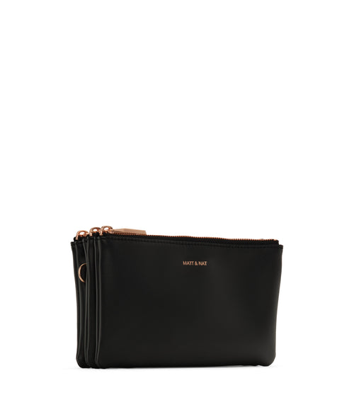 TRIPLET Vegan Crossbody Bag - Loom | Color: Black - variant::black