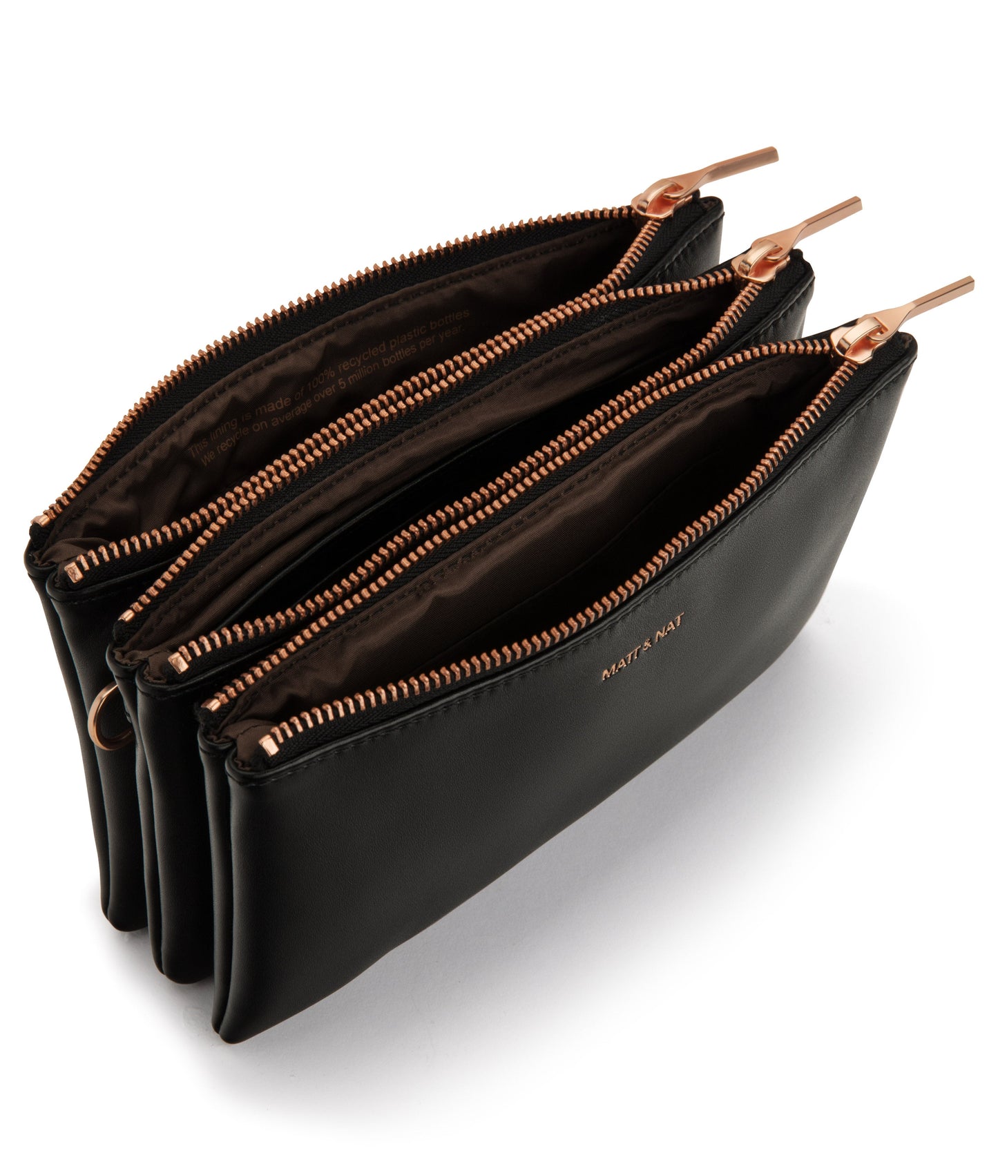 TRIPLET Vegan Crossbody Bag - Loom | Color: Black - variant::black