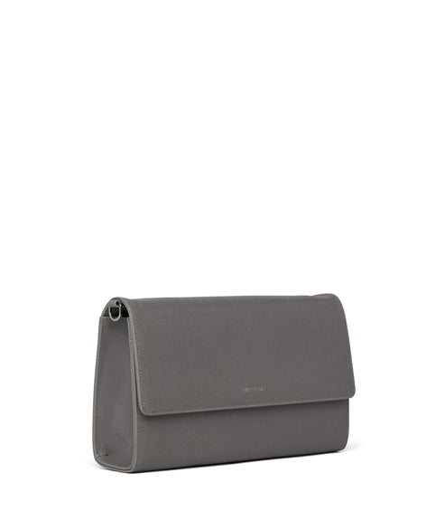 DREWLG Large Vegan Crossbody Bag - Vintage | Color: Grey- variant::Shadow
