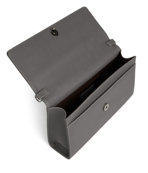 DREWLG Large Vegan Crossbody Bag - Vintage | Color: Grey- variant::Shadow