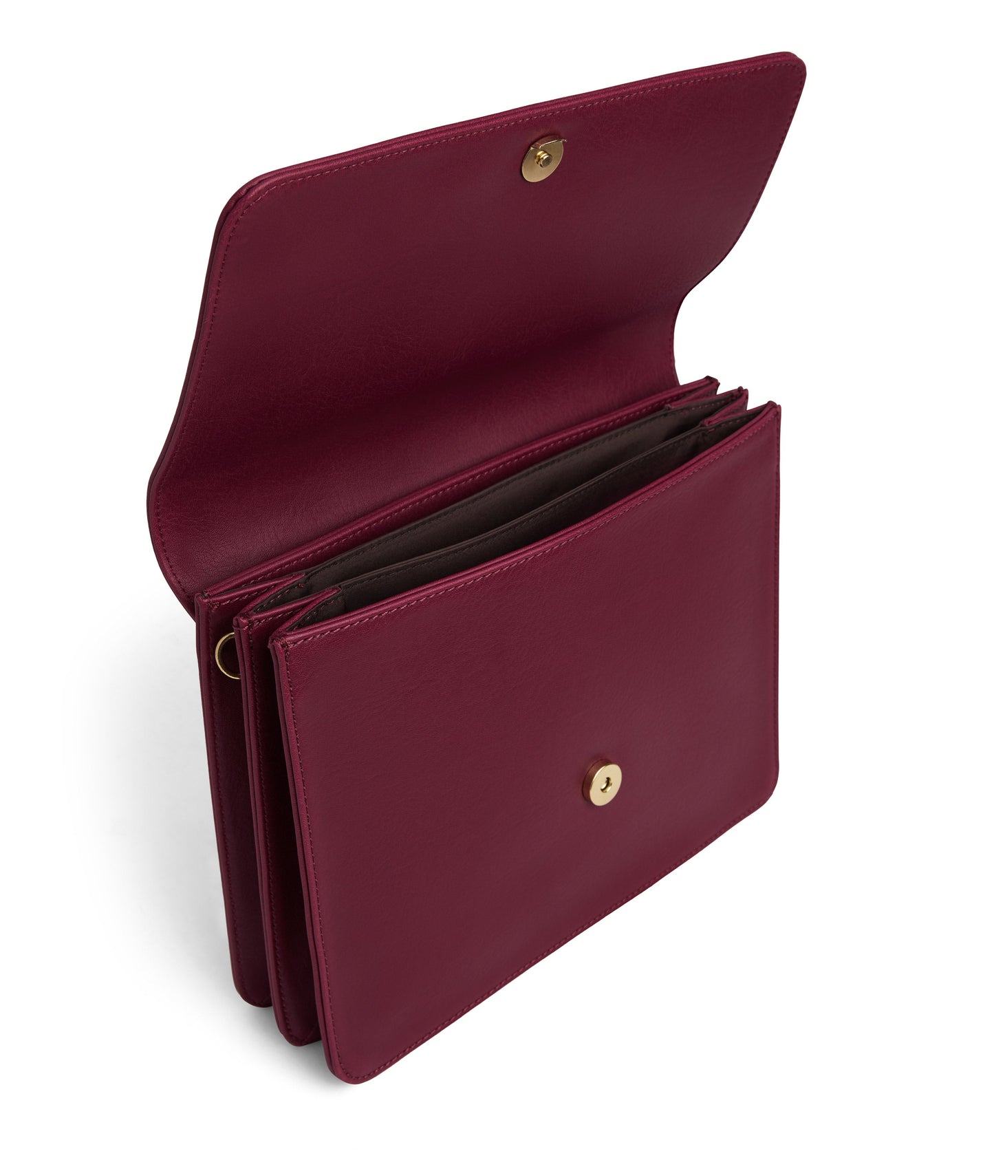 LYSA Vegan Crossbody Bag - Vintage | Color: Red- variant::garnet