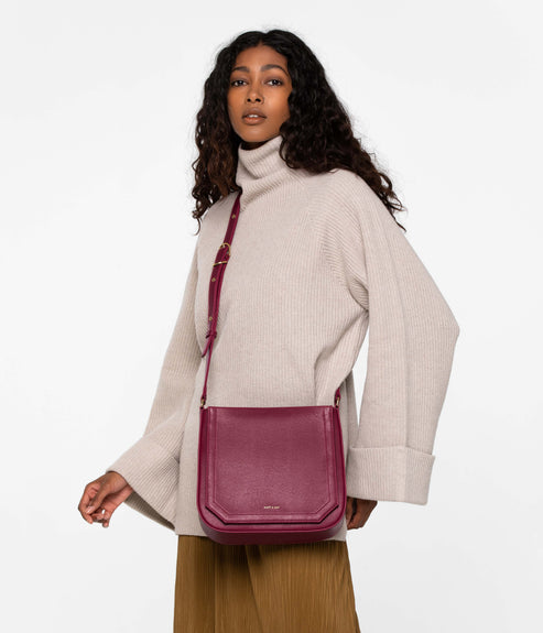 MARASM Small Vegan Crossbody Bag - Vintage | Color: Red - variant::garnet