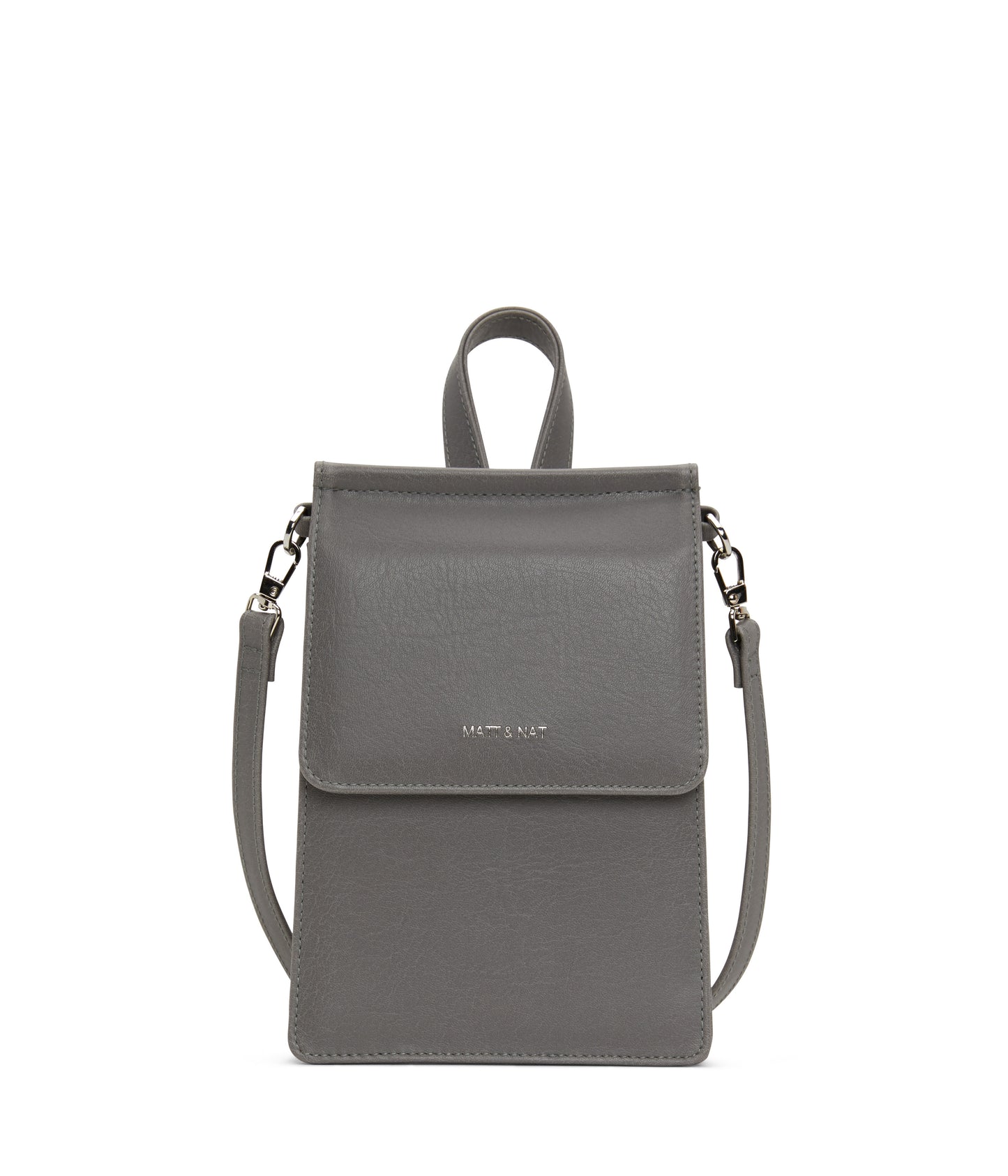 THESSA Vegan Crossbody Bag - Vintage | Color: grey- variant::shadow