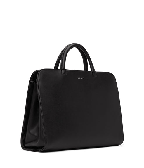 TIA Vegan Satchel - Loom | Color: Black - variant::blacks