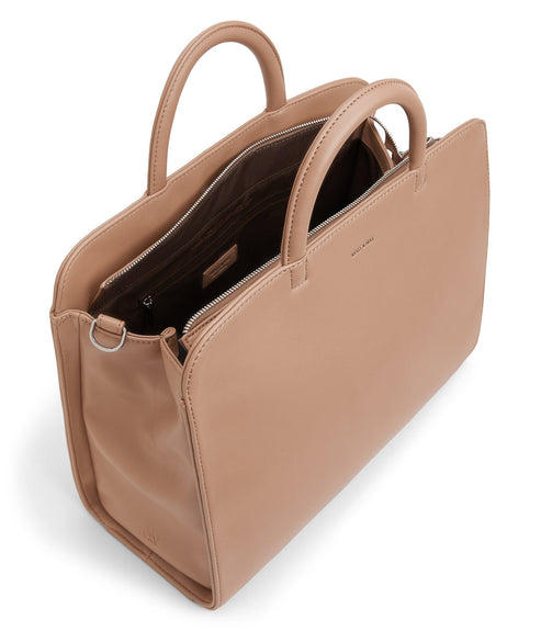 TIA Vegan Satchel - Loom | Color: Tan - variant::cafe