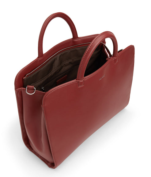 TIA Vegan Satchel - Loom | Color: Red - variant::gala