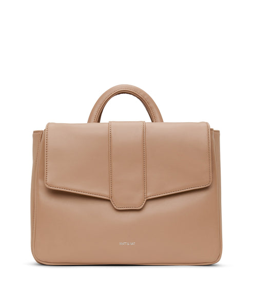 ZOE Vegan Satchel - Loom | Color: Tan - variant::cafe