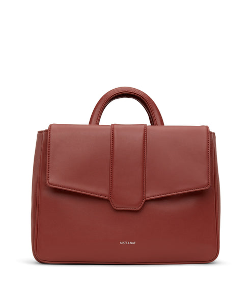 ZOE Vegan Satchel - Loom | Color: Red - variant::gala