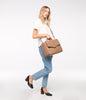 ZOE Vegan Satchel - Loom | Color: Red - variant::gala