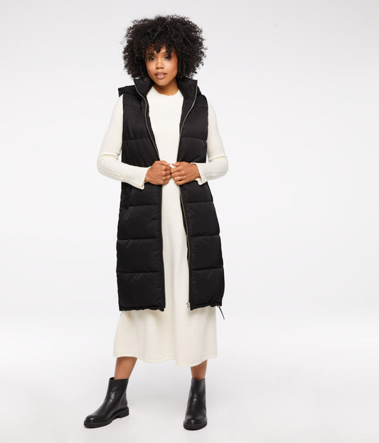 SANA Vegan Puffer Vest | Color: Black - variant::black