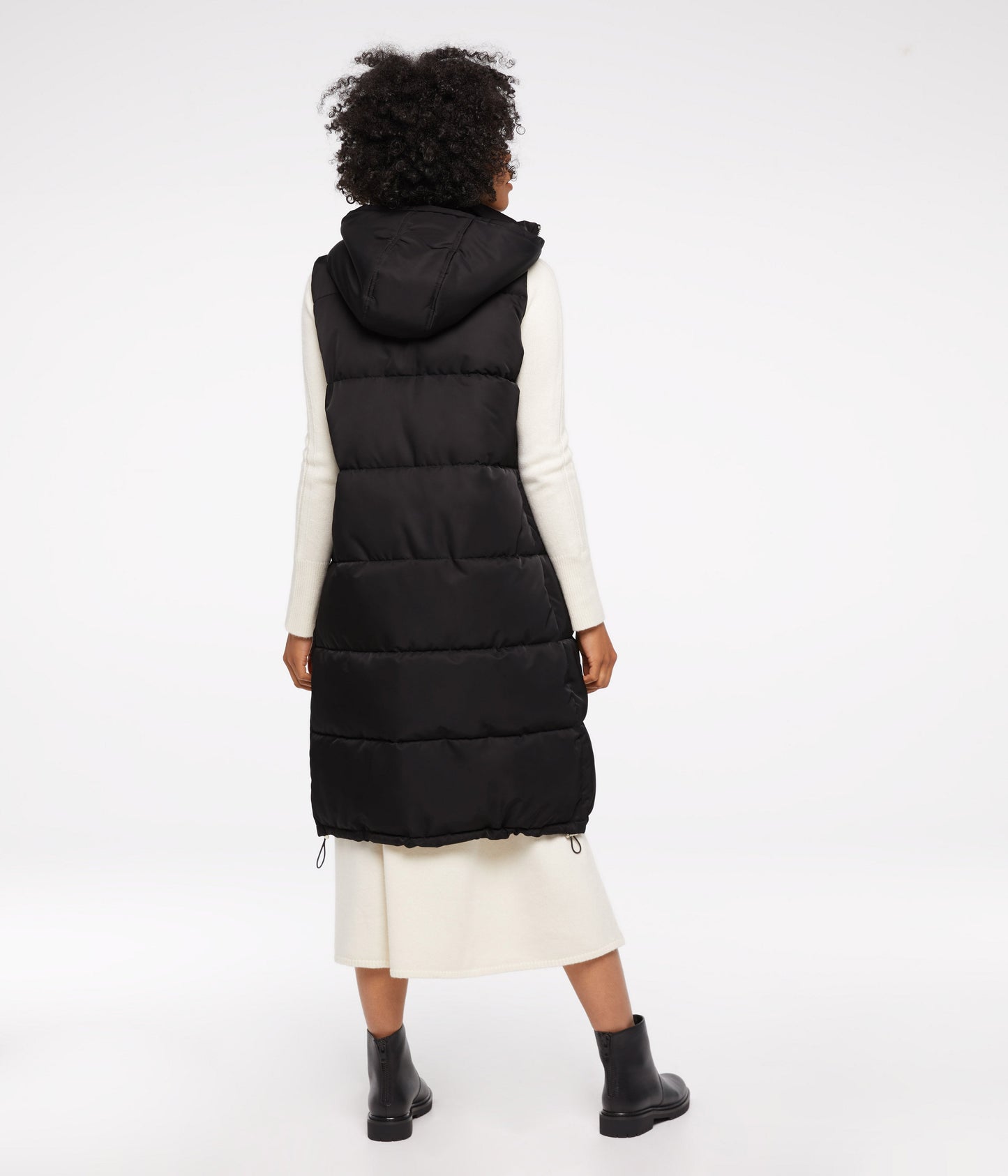 SANA Vegan Puffer Vest | Color: Black - variant::black