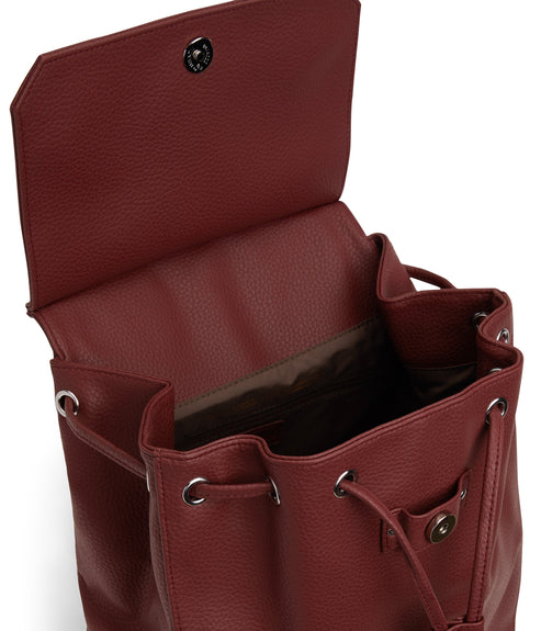 MUMBAI Vegan Backpack - Purity | Color: Red - variant::beet
