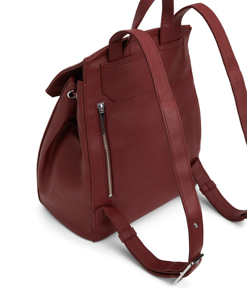 MUMBAI Vegan Backpack - Purity | Color: Red - variant::beet