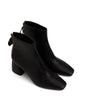 DEENA Women's Vegan Mid Heel Boots | Color: Black - variant::black