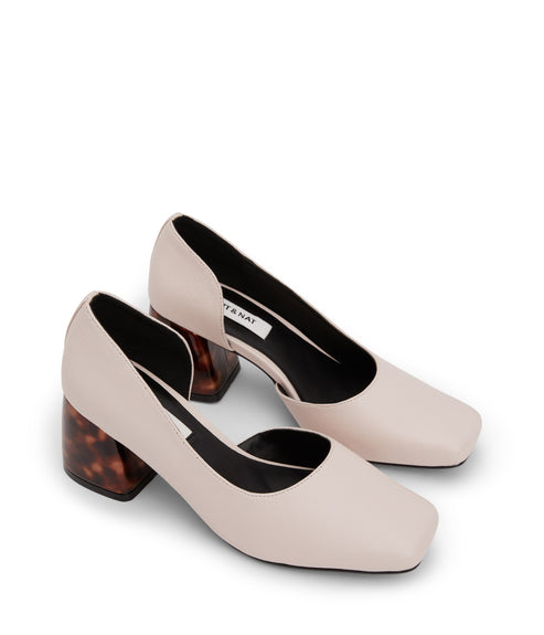 PIKOSA Women's Vegan Heels | Color: Beige - variant::nude