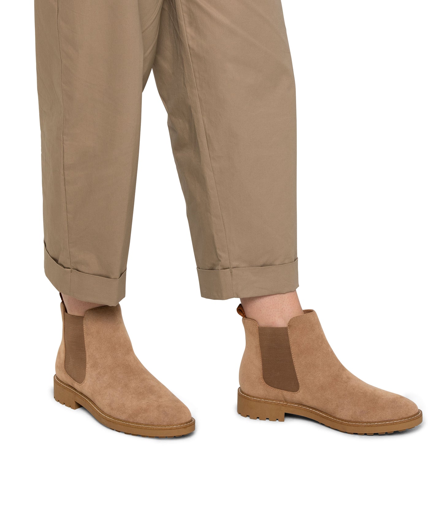 TOKIO Women's Vegan Chelsea Boots | Color: Beige - variant::nude