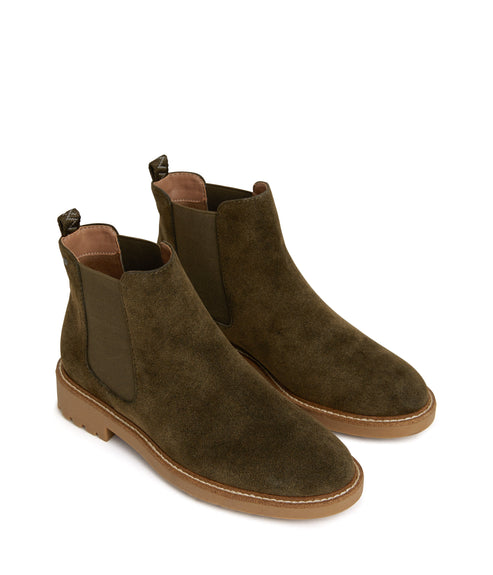 TOKIO Women's Vegan Chelsea Boots | Color: Green - variant::olive