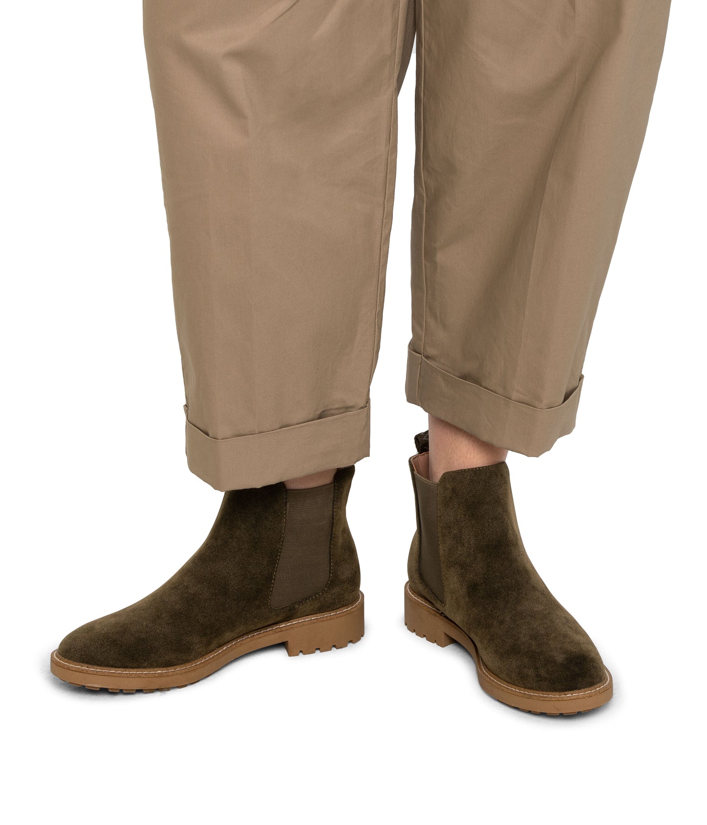 TOKIO Women's Vegan Chelsea Boots | Color: Green - variant::olive