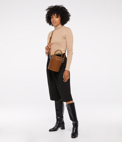 DOV Vegan Crossbody Bag - Vintage | Color: Brown - variant::chili