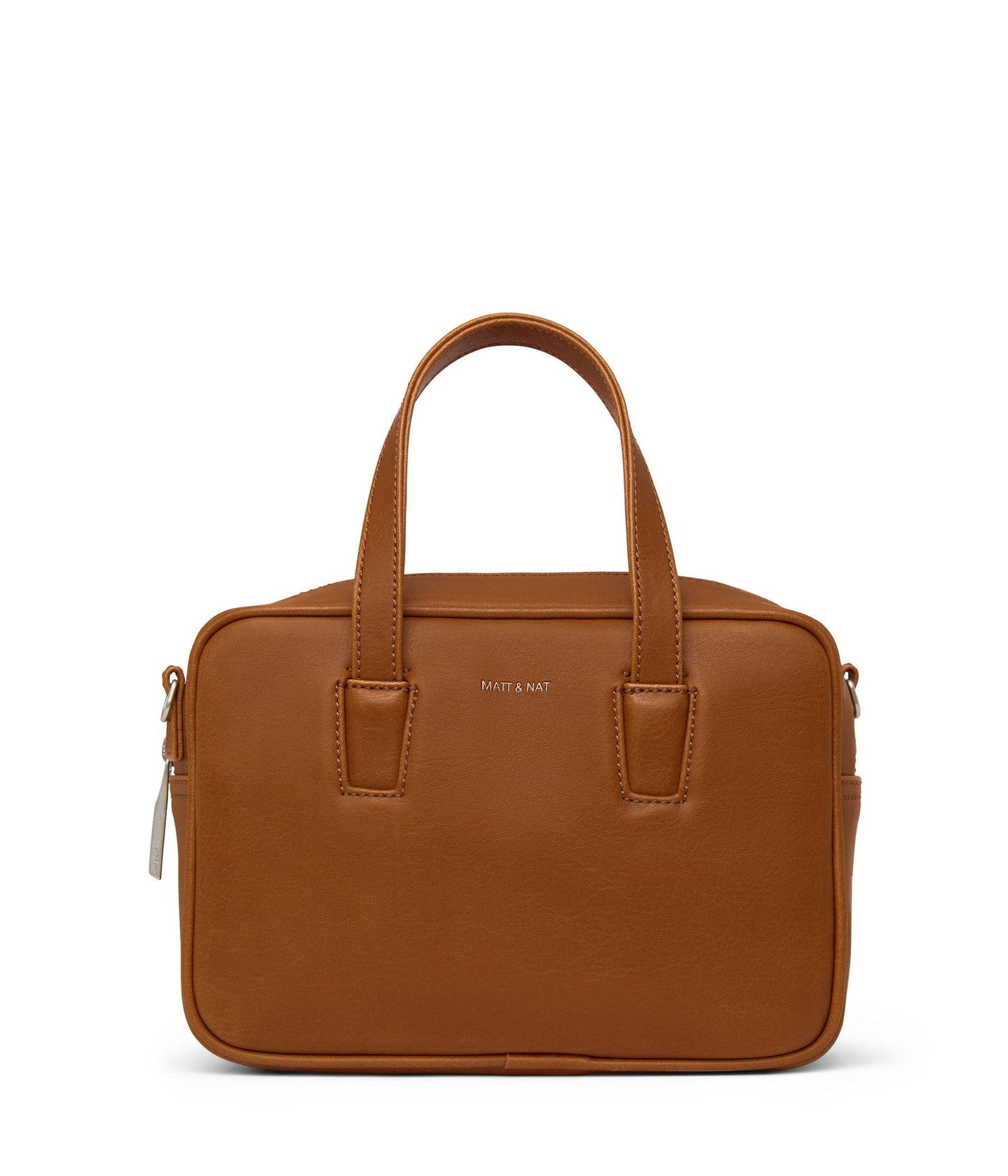 KENSISM Small Vegan Satchel - Vintage | Color: Brown - variant::chili