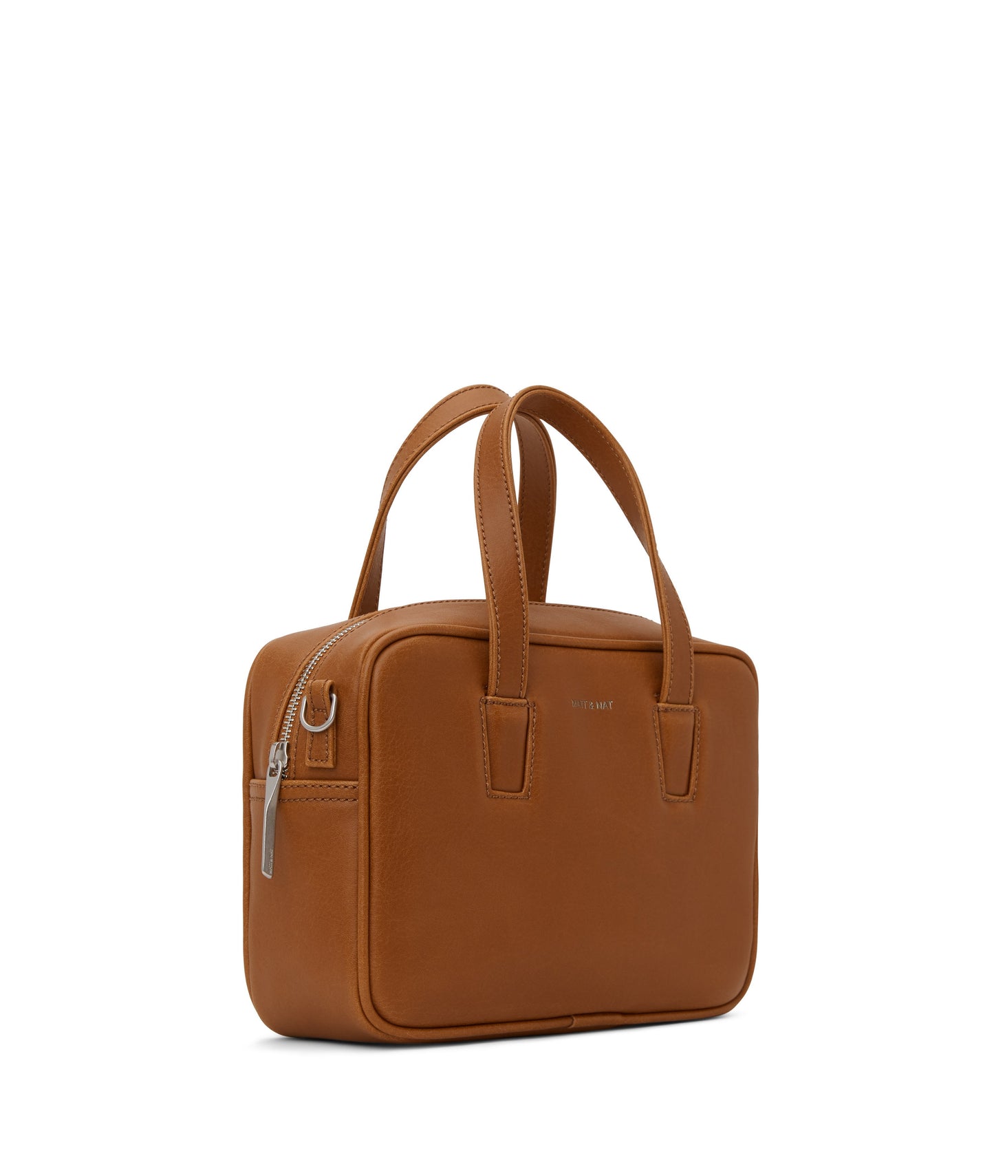 KENSISM Small Vegan Satchel - Vintage | Color: Brown - variant::chili