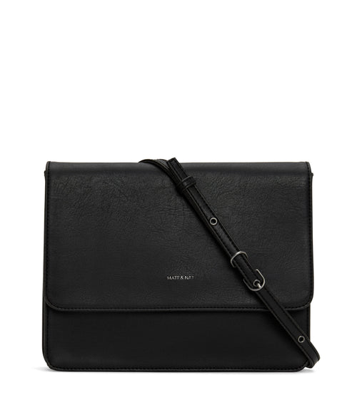 LYSA Vegan Crossbody Bag - Vintage | Color: Black - variant::black