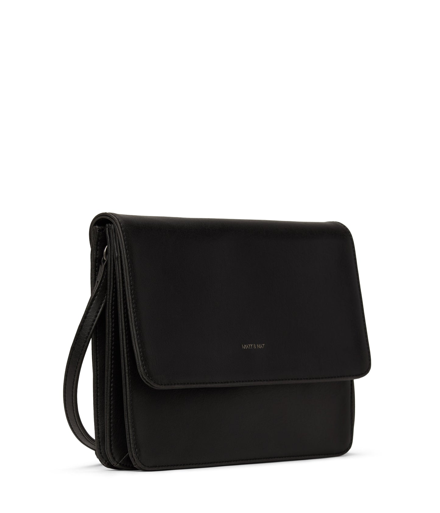 LYSA Vegan Crossbody Bag - Vintage | Color: Black - variant::black
