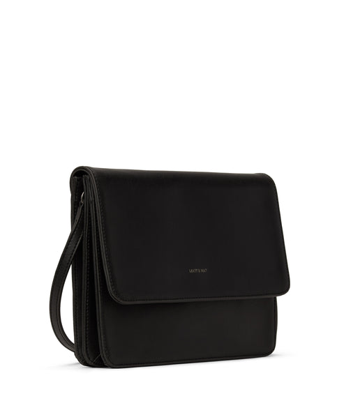 LYSA Vegan Crossbody Bag - Vintage | Color: Black - variant::black