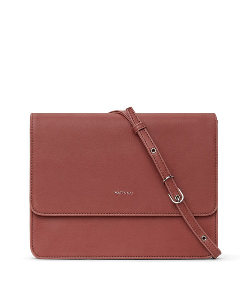 LYSA Vegan Crossbody Bag - Vintage | Color: Pink - variant::heirloom