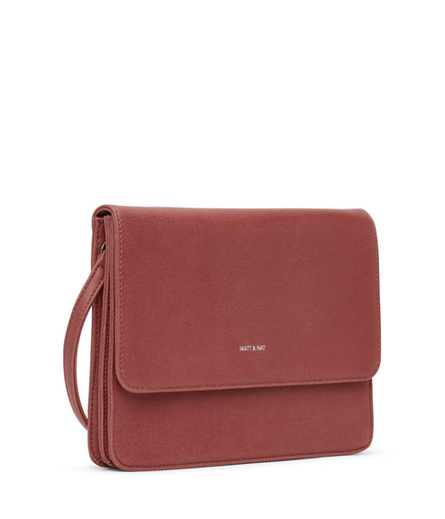 LYSA Vegan Crossbody Bag - Vintage | Color: Pink - variant::heirloom