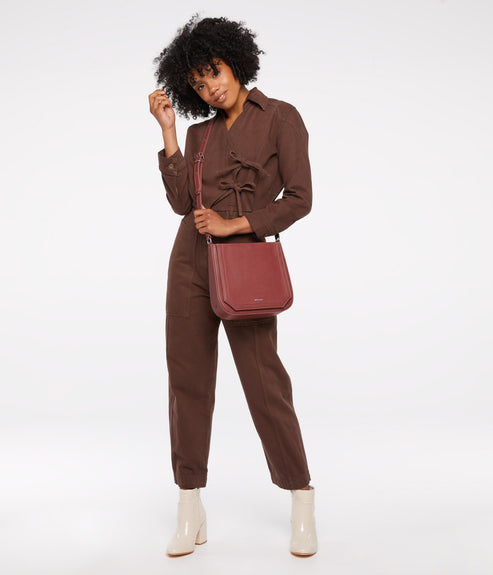 MARASM Small Vegan Crossbody Bag - Vintage | Color: Pink - variant::heirloom