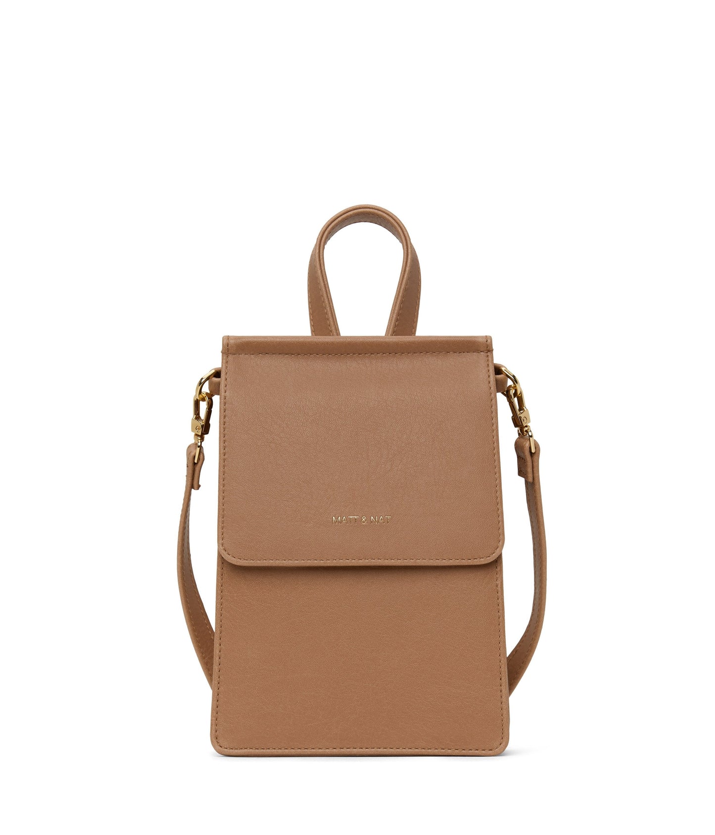 THESSA Vegan Crossbody Bag - Vintage | Color: Tan - variant::soy