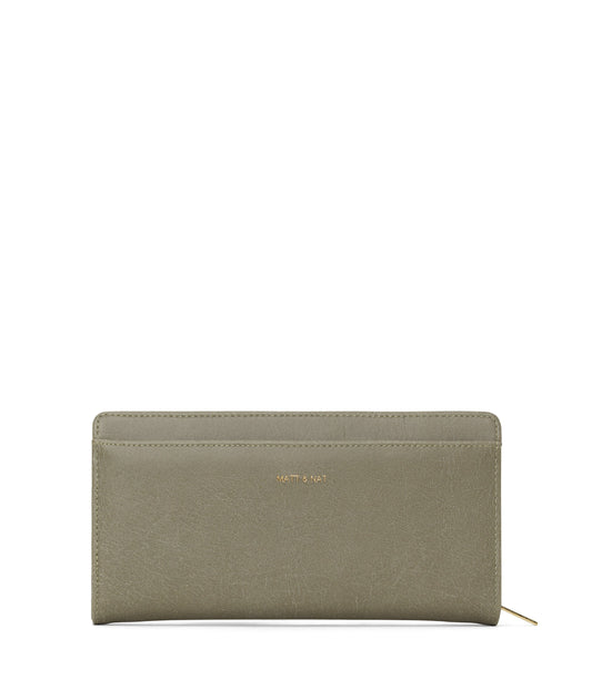 WEBBER Vegan Wallet - Vintage | Color: Green - variant::sage