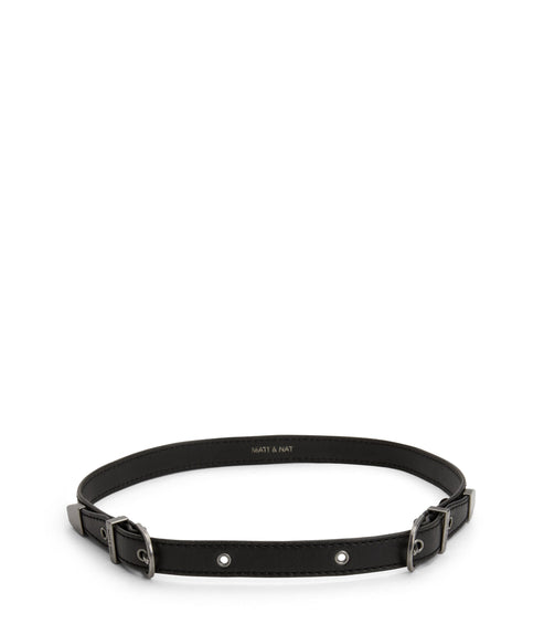 DOLLY Women's Vegan Skinny Belt | Color: Black - variant::black
