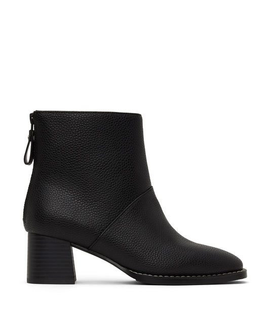 ERIVO Vegan Block Heel Boots | Color: Black - variant::black