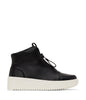 FLERI Women's Vegan High Top Sneakers | Color: Black - variant::black