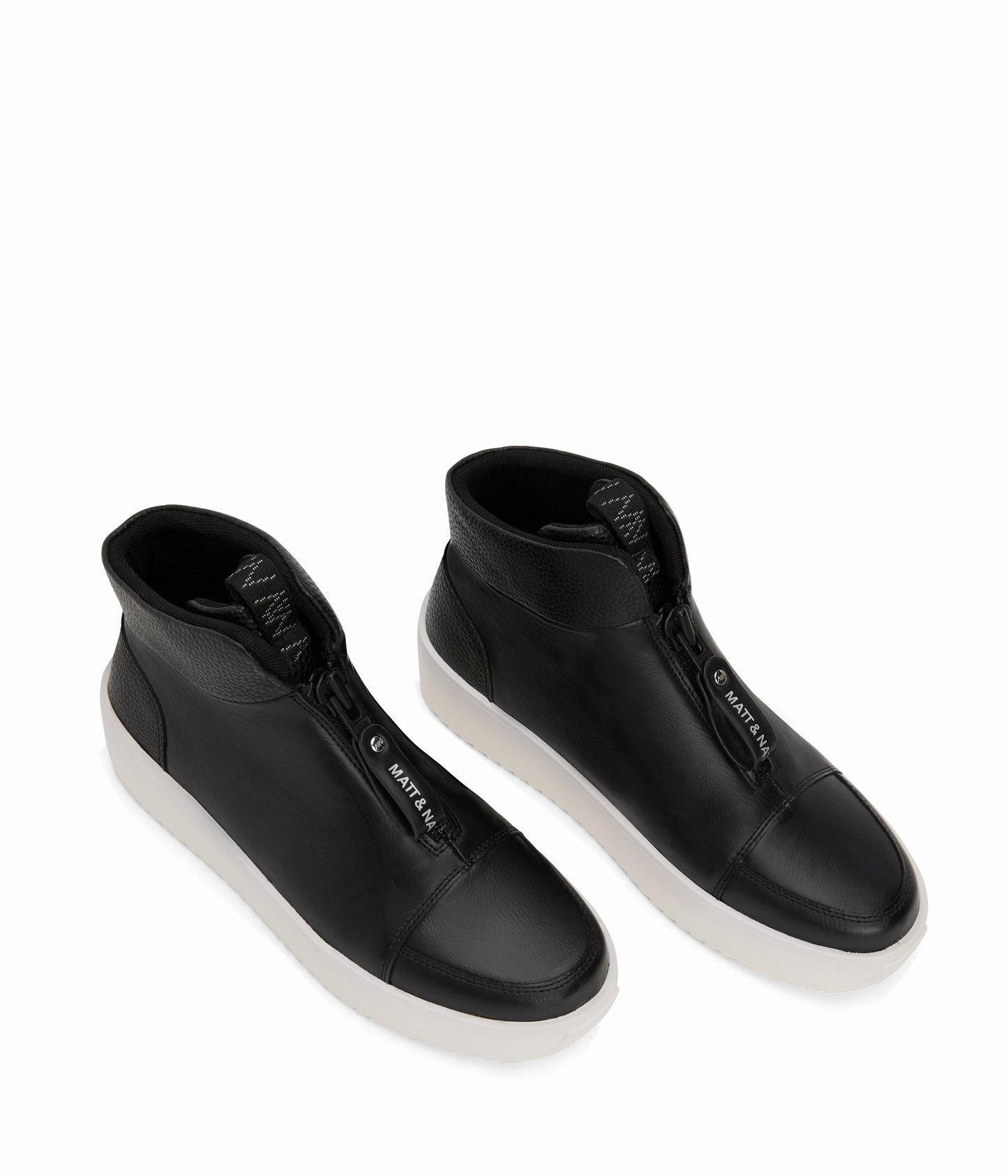 FLERI Women's Vegan High Top Sneakers | Color: Black - variant::black