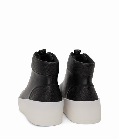 FLERI Women's Vegan High Top Sneakers | Color: Black - variant::black