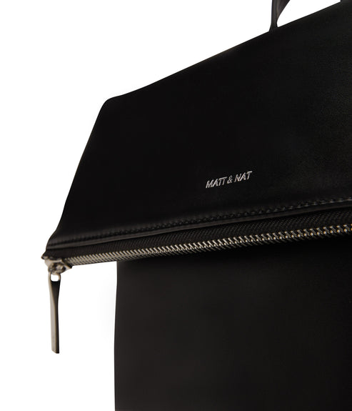 COLTON Vegan Backpack - Loom | Color: Black - variant::blacks