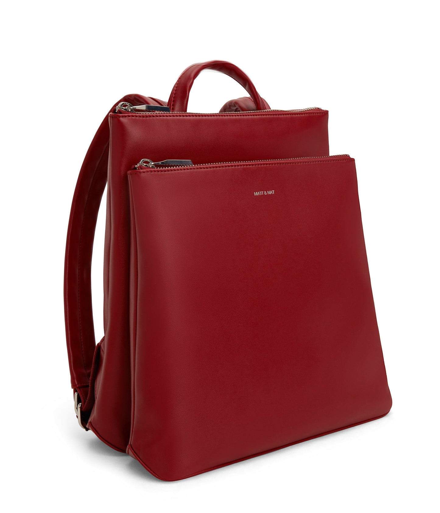 NARA Vegan Backpack - Loom | Color: Red - variant::plum