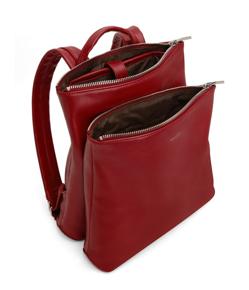 NARA Vegan Backpack - Loom | Color: Red - variant::plum