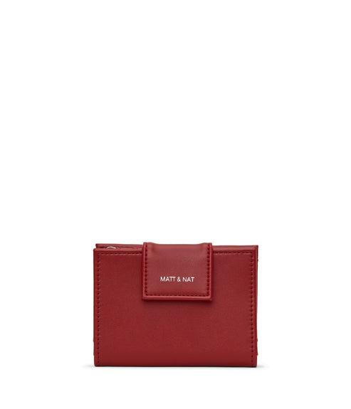 CRUISESM Small Vegan Wallet - Loom | Color: Red - variant::plum