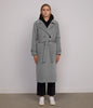 VIVI Women's Long Coat | Color: Light Grey - variant::light