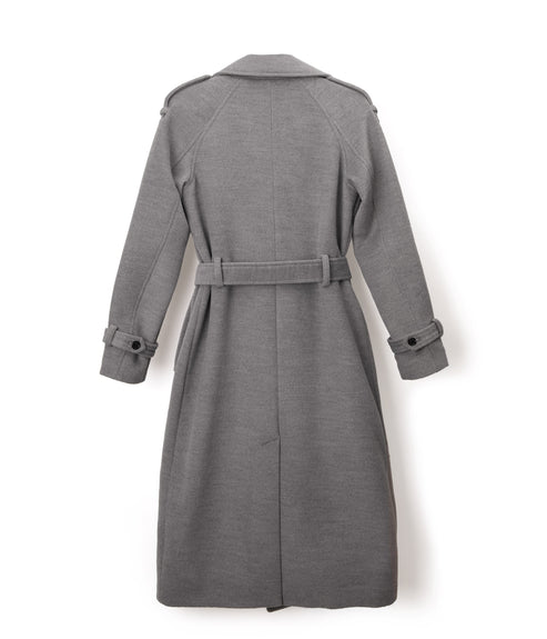 VIVI Women's Long Coat | Color: Light Grey - variant::light